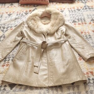 Vintage leather coat.